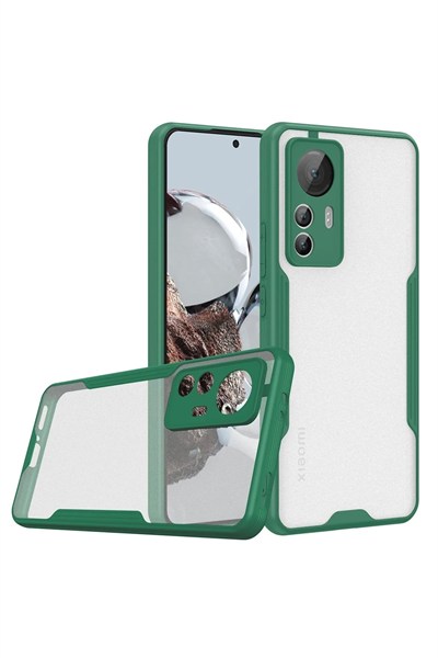 Mey İthalat®   Mi 12T Kılıf Platin Silikon - Yeşil