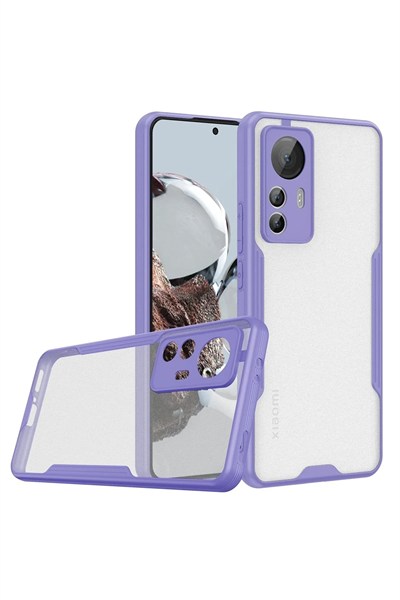 Mey İthalat®   Mi 12T Kılıf Platin Silikon - Lila