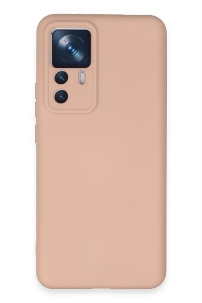 Mey İthalat®   Mi 12T Pro Kılıf Nano içi Kadife Silikon - Pudra