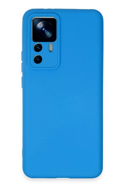 Mey İthalat®   Mi 12T Pro Kılıf Nano içi Kadife Silikon - Mavi