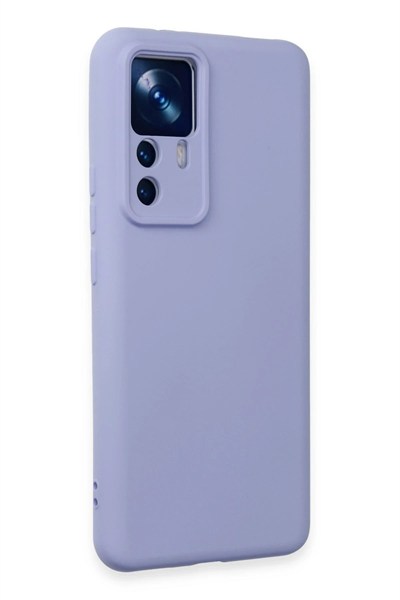 Mey İthalat®   Mi 12T Pro Kılıf Nano içi Kadife Silikon - Lila