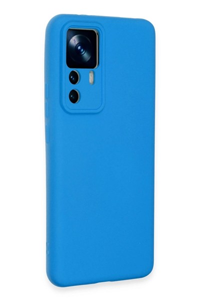 Mey İthalat®   Mi 12T Pro Kılıf Nano içi Kadife Silikon - Mavi