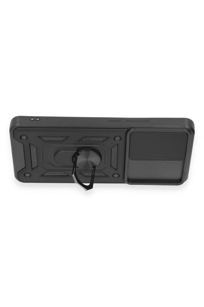 Mey İthalat®   Mi 12T Pro Kılıf Pars Lens Yüzüklü Silikon - Siyah