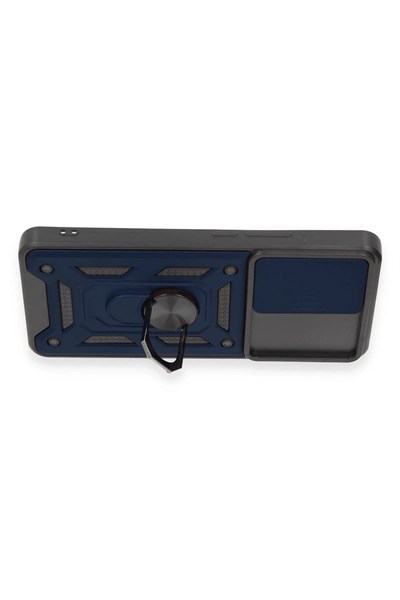 Mey İthalat®   Mi 12T Pro Kılıf Pars Lens Yüzüklü Silikon - Lacivert