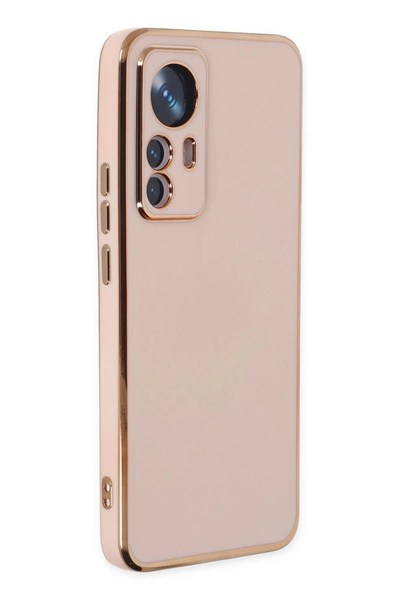 Mey İthalat®   Mi 12T Pro Kılıf Volet Silikon - Pembe