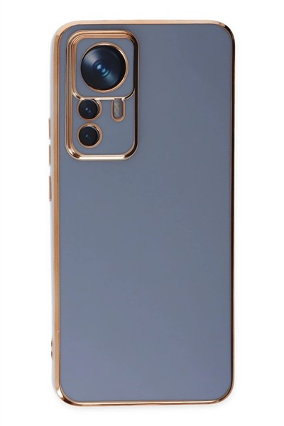 Mey İthalat®   Mi 12T Pro Kılıf Volet Silikon - Mavi