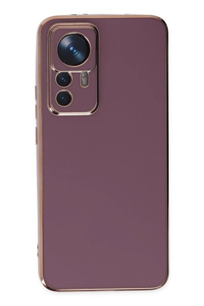 Mey İthalat®   Mi 12T Pro Kılıf Volet Silikon - Mor