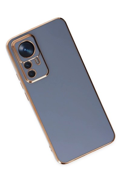Mey İthalat®   Mi 12T Pro Kılıf Volet Silikon - Mavi
