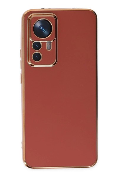 Mey İthalat®   Mi 12T Pro Kılıf Volet Silikon - Kırmızı