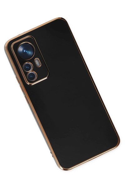 Mey İthalat®   Mi 12T Pro Kılıf Volet Silikon - Siyah