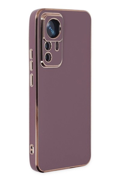 Mey İthalat®   Mi 12T Pro Kılıf Volet Silikon - Mor