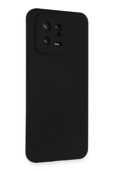 Mey İthalat®   Mi 13 Kılıf Nano içi Kadife Silikon - Siyah