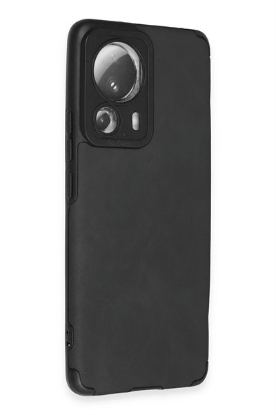 Mey İthalat®   Mi 13 Lite Kılıf Loop Deri Silikon - Siyah