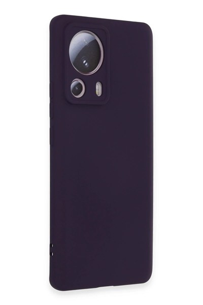 Mey İthalat®   Mi 13 Lite Kılıf Nano içi Kadife Silikon - Mor