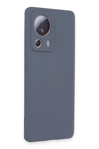 Mey İthalat®   Mi 13 Lite Kılıf Nano içi Kadife Silikon - Gri