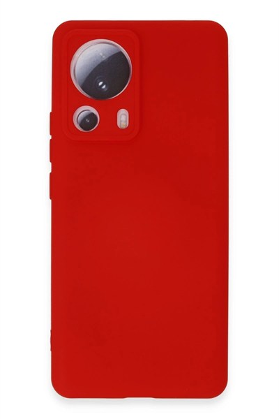Mey İthalat®   Mi 13 Lite Kılıf Nano içi Kadife Silikon - Kırmızı