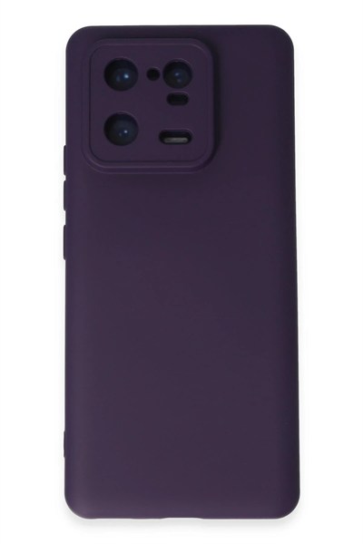 Mey İthalat®   Mi 13 Pro Kılıf Nano içi Kadife Silikon - Mor