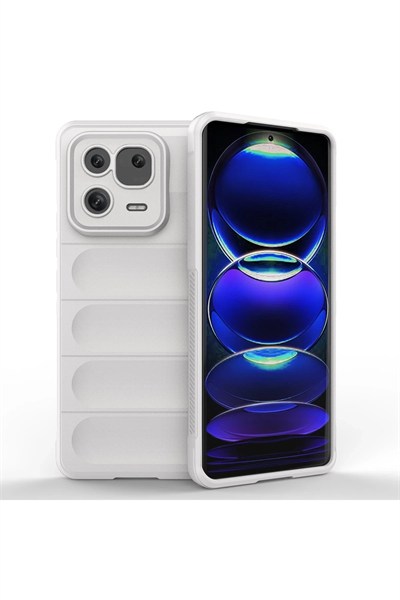 Mey İthalat®   Mi 13 Pro Kılıf Optimum Silikon - Krem