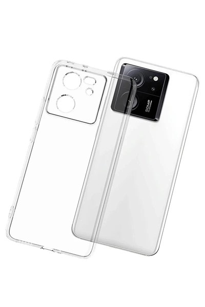 Mey İthalat®   Mi 13T Pro Kılıf Lüx Şeffaf Silikon