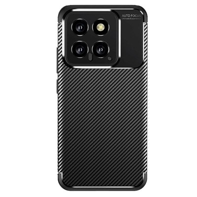 Mey İthalat®   Mi 14T Kılıf Auto Focus Karbon Kapak - Siyah