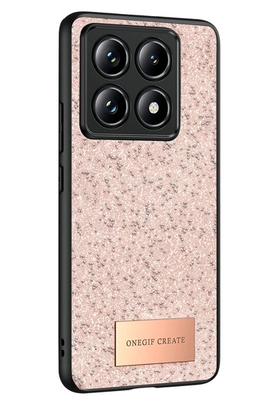 Mey İthalat®   Mi 14T Pro Bright Simli Kapak - Pembe