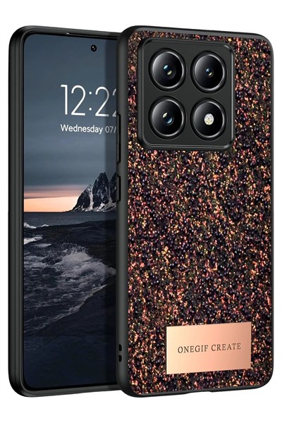 Mey İthalat®   Mi 14T Pro Bright Simli Kapak - Derin Mor