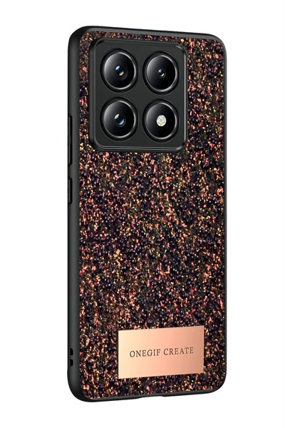 Mey İthalat®   Mi 14T Pro Bright Simli Kapak - Derin Mor