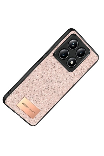 Mey İthalat®   Mi 14T Pro Bright Simli Kapak - Pembe