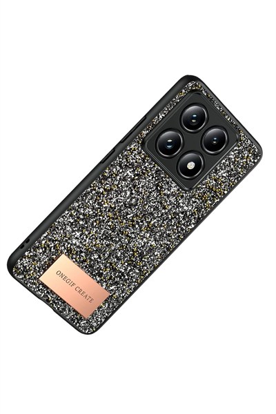 Mey İthalat®   Mi 14T Pro Bright Simli Kapak - Gümüş