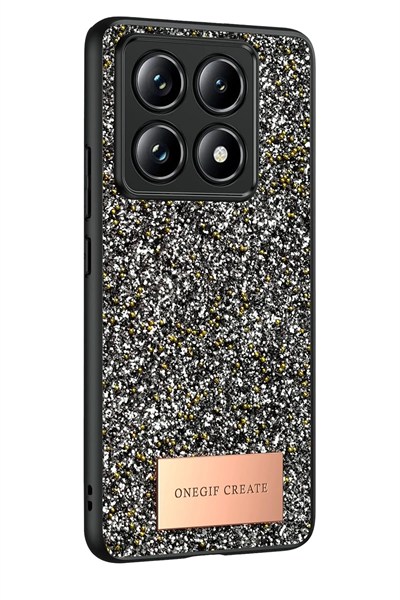 Mey İthalat®   Mi 14T Pro Bright Simli Kapak - Gümüş