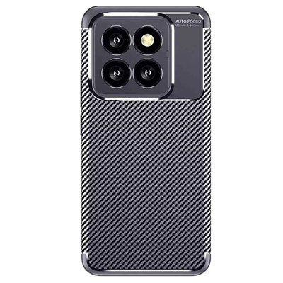 Mey İthalat®   Mi 14T Pro Kılıf Auto Focus Karbon Kapak - Lacivert