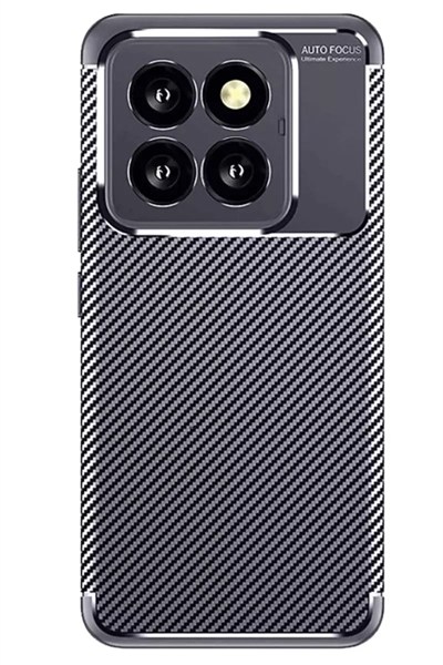Mey İthalat®   Mi 14T Pro Kılıf Auto Focus Karbon Kapak - Lacivert