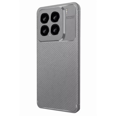 Mey İthalat®   Mi 15 Kılıf Auto Focus Karbon Kapak - Gri