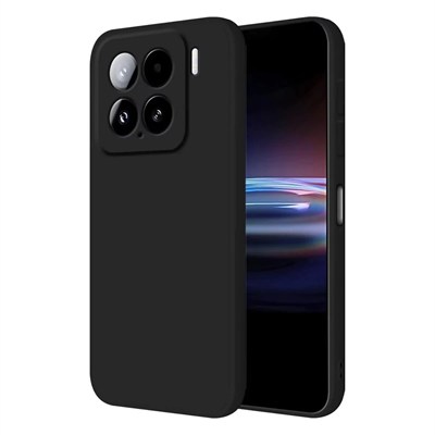 Mey İthalat®   Mi 15 Kılıf Nano içi Kadife Silikon - Siyah