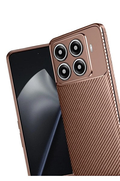 Mey İthalat®   Mi 15T Pro Auto Focus Karbon Kapak - Kahverengi