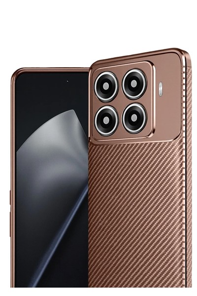 Mey İthalat®   Mi 15T Pro Auto Focus Karbon Kapak - Kahverengi