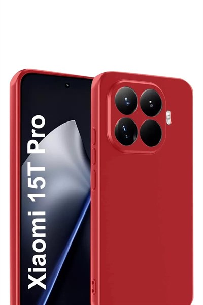 Mey İthalat®   Mi 15T Pro First Silikon - Kırmızı