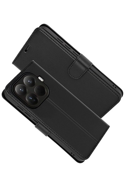 Mey İthalat®   Mi 15T Pro Trend S Plus Kapaklı Kılıf - Siyah