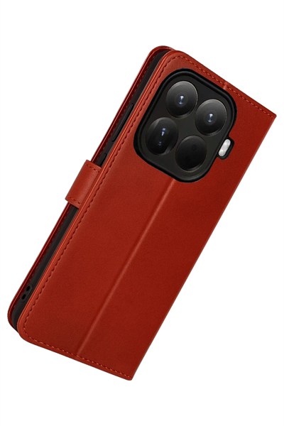Mey İthalat®   Mi 15T Pro Trend S Plus Kapaklı Kılıf - Kırmızı