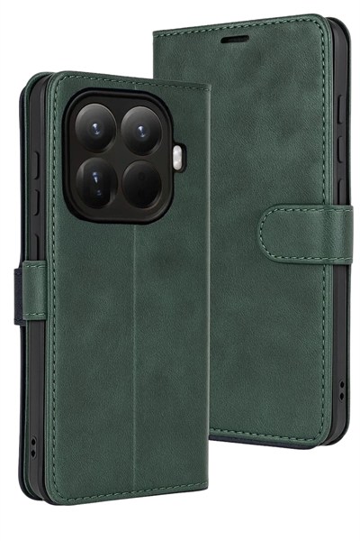 Mey İthalat®   Mi 15T Pro Trend S Plus Kapaklı Kılıf - Yeşil