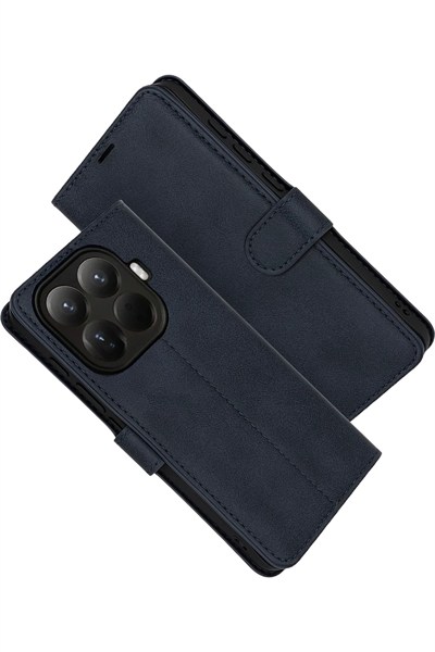Mey İthalat®   Mi 15T Pro Trend S Plus Kapaklı Kılıf - Lacivert