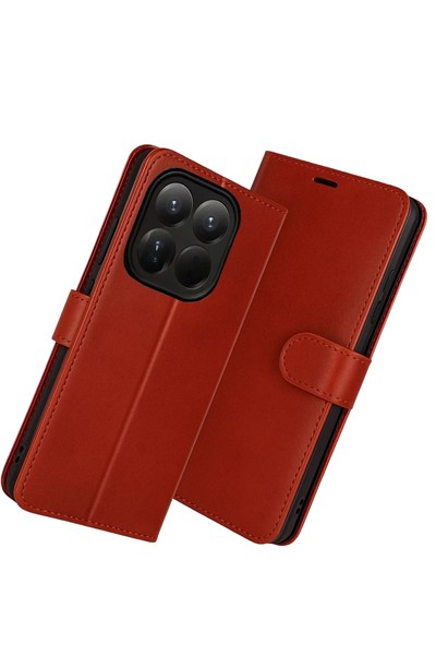 Mey İthalat®   Mi 15T Trend S Plus Kapaklı Kılıf - Kırmızı