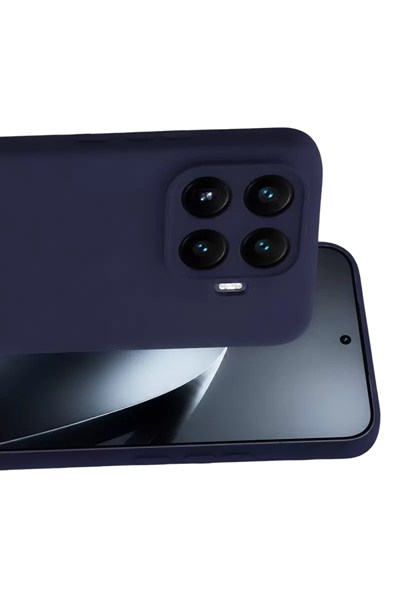 Mey İthalat®   Mi 17T Pro Nano içi Kadife Silikon - Lacivert