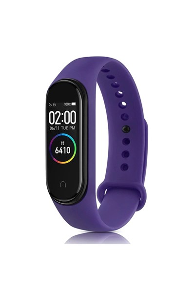 Mey İthalat®   Mi Band 4 Klasik Kordon - Mor