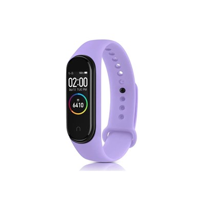 Mey İthalat®   Mi Band 4 Klasik Kordon - Lila