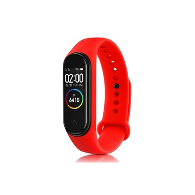 Mey İthalat®   Mi Band 4 Klasik Kordon - Kırmızı