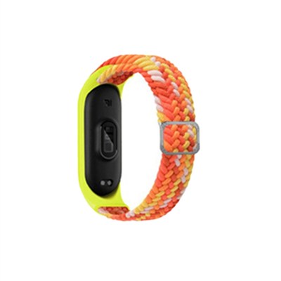 Mey İthalat®   Mi Band 4 Star Kordon - Turuncu-Sarı