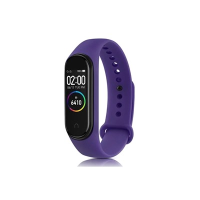 Mey İthalat®   Mi Band 6 Klasik Kordon - Mor
