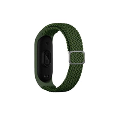Mey İthalat®   Mi Band 6 Star Kordon - Koyu Yeşil
