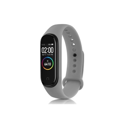 Mey İthalat®   Mi Band 7 Klasik Kordon - Açık Gri
